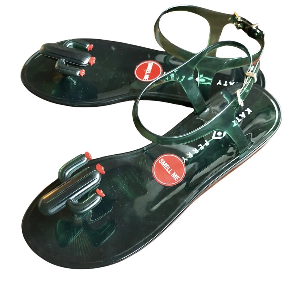 Katy Perry cactus gel sandals 5 size new - Picture 2 of 4